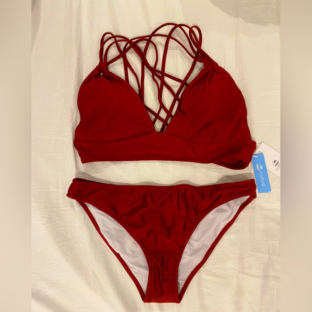 NWT never worn red bikini